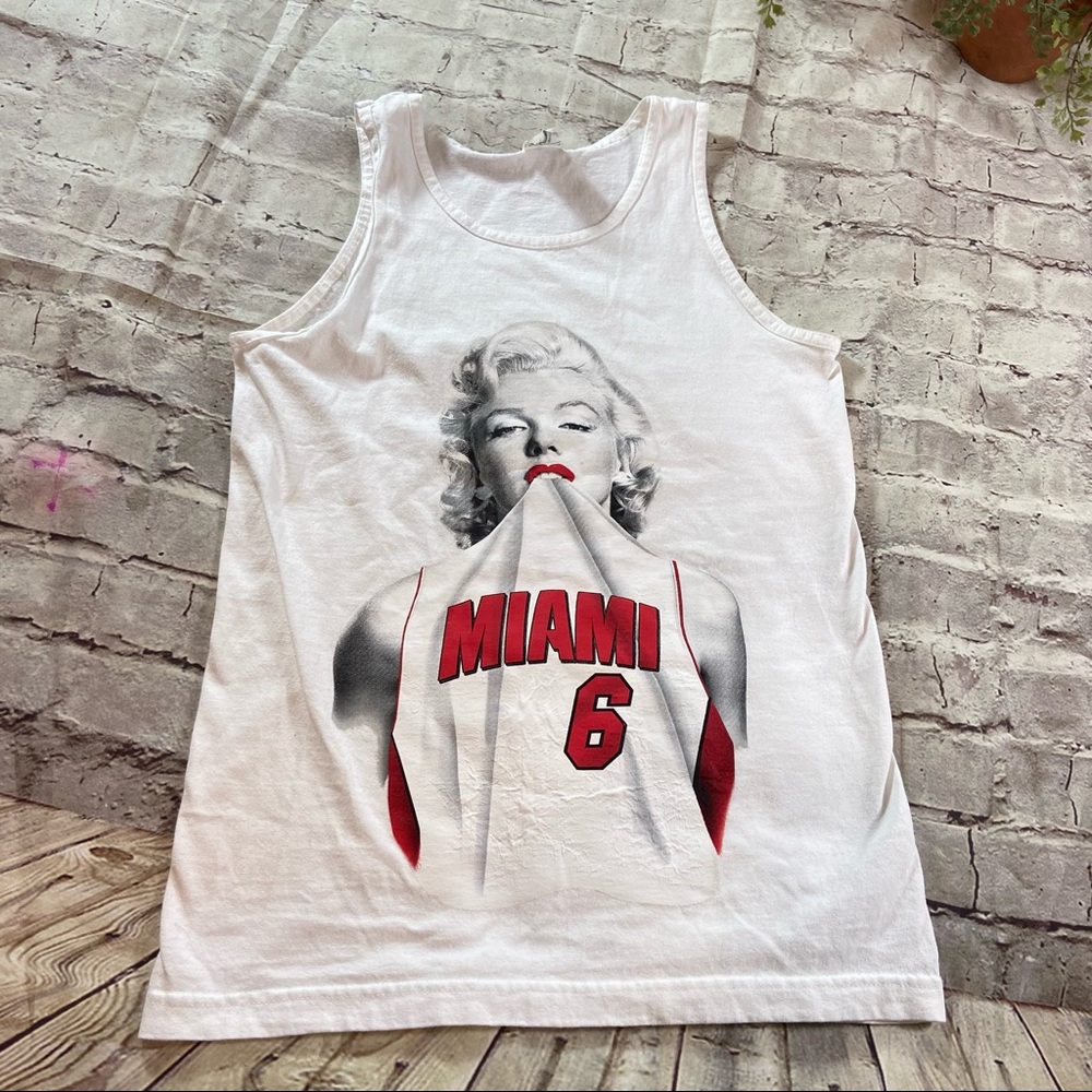 Marilyn Monroe Miami Heat tank top